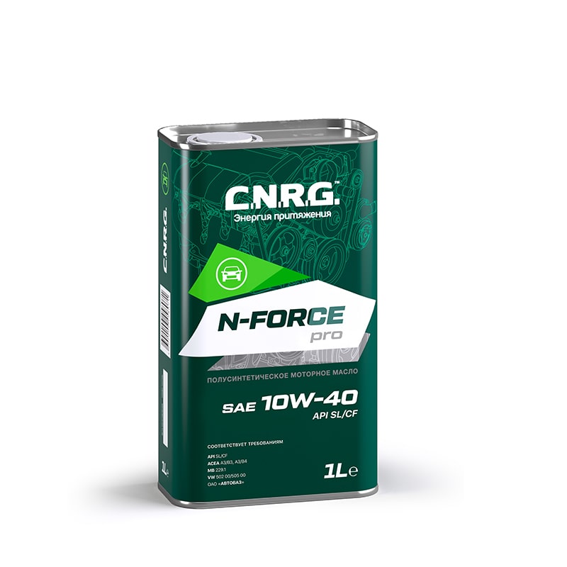 Масло моторное C.N.R.G N-Force Pro SAE 10W-40 SL CF п с. (1л)