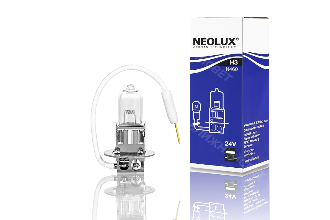 a5c1222b-7008-11ea-a254-04d9f508137a Автолампа  H3  24V 70W РК22S NEOLUX N460
