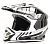 Шлем кроссовый HIZER B6195 #1 (L) black/white