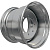 БЗТДиА 16x22,5/8x275 ET-50 D221 Сферическая фаска R16 RAL7040 (00.00.120.20) (12 мм) (б/к)